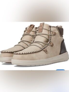 Hey Dude Women's Over-the-Knee Boots in Beige and Brown